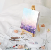 Small wooden easel  with Stann(10×10)cm (Each)